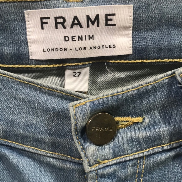 Frame Denim Le Skinny de Jeanne blue jeans - Picture 6 of 7
